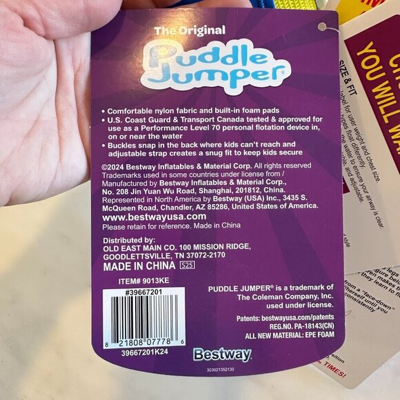 Puddle Jumper Swimming Trainer Shark Swim Vest for Kids Baby 3+ Arm Bands 33-55# - Picture 6 of 10